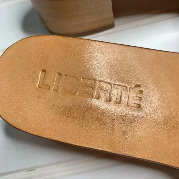 Liberte Santorini Woven Mule Leather Block Heel - Picture 11 of 12